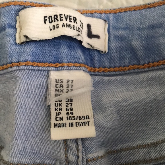 Forever 21 Very High Waisted Distressed Jean - Picture 4 of 4